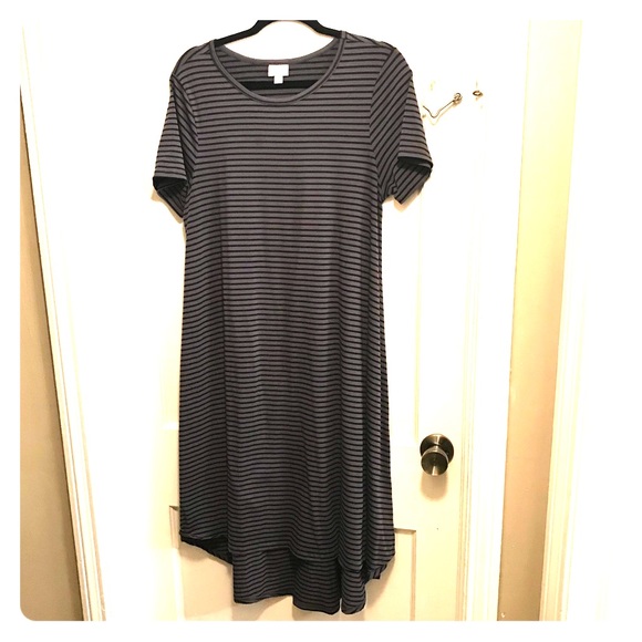 LuLaRoe Dresses & Skirts - 🎉Flash Sale🎉 Black/Gray Striped Carly